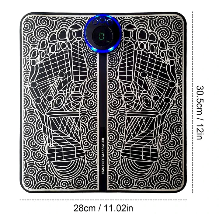 Foot Massager EMS Rechargeable Massage Mat Foot Relaxation Pads Electric Foot Massage Tool To Relieve Sore Feet Home Fitness - LovinCart