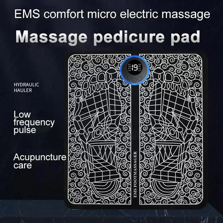 Foot Massager EMS Rechargeable Massage Mat Foot Relaxation Pads Electric Foot Massage Tool To Relieve Sore Feet Home Fitness - LovinCart