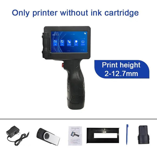 New Phezer P17 Handheld Inkjet Printer Date Number Expiry Date Logo QR Bar Batch Code Expiry Date 12.7mm Label Printer 28