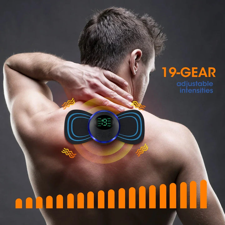 Experience Relief: EMS Neck Massager for Muscle Pain, Relaxation & Shoulder Comfort - Electric Cervical Vertebra Massage - LovinCart