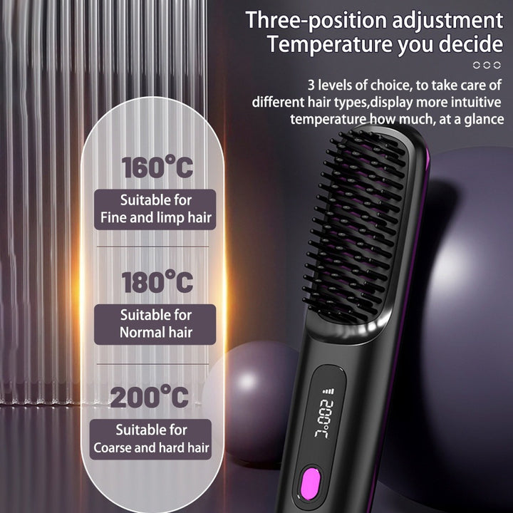 2-in-1 Wireless Hair Styler | Straighten & Curl with One Device - LovinCart