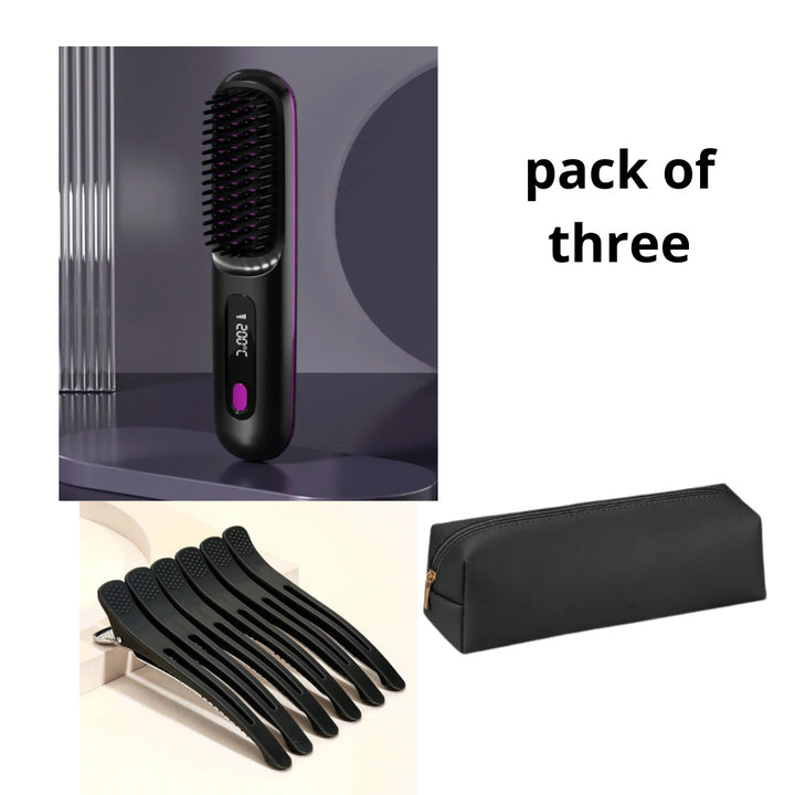 2-in-1 Wireless Hair Styler | Straighten & Curl with One Device - LovinCart